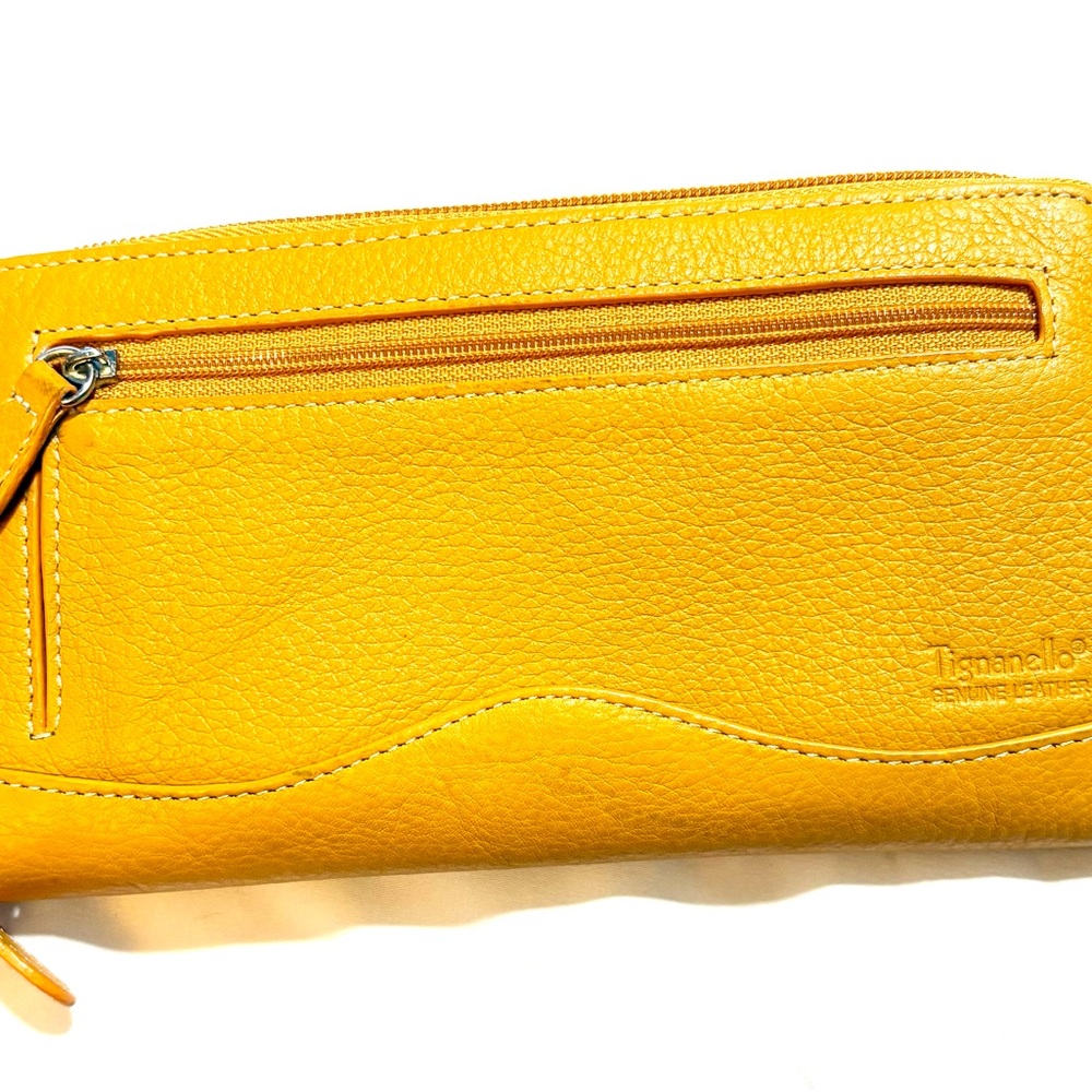 Tignanello Mustard Leather Wallet